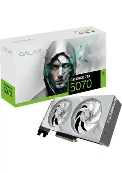 GALAX GeForce RTX 5070 1-Click OC Beyaz Ekran Kartı 12GB GDDR7 Yüksek Performans