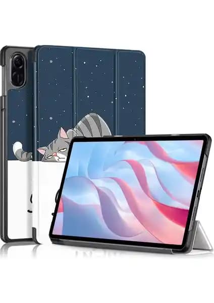 Honor Pad X9 ve X8 Pro için Çizim Deri Tablet Kılıfı Şık ve Koruyucu Tasarım