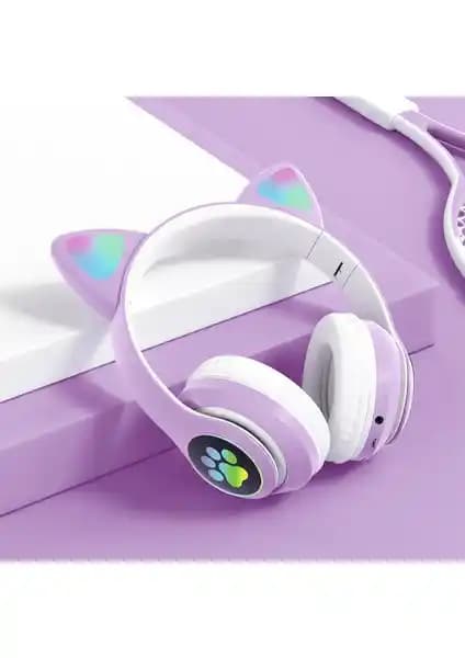 Kalavika LED Işıklı Kedi Kulak Bluetooth Kulaklık: Modern ve Dayanıklı Tasarım Özellikleri