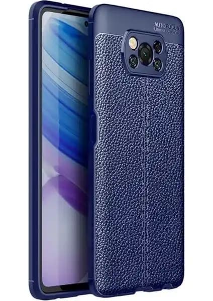 KNY Xiaomi Poco X3 NFC Kılıf Deri Desenli Lux Silikon Koruyucu Şık ve Dayanıklı Tasarım