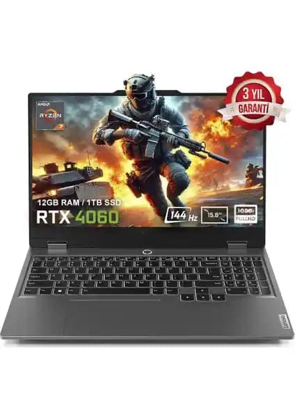 Lenovo LOQ 15ARP9 Oyun ve Yüksek Performanslı Dizüstü Bilgisayar Özellikleri ve Tasarımı