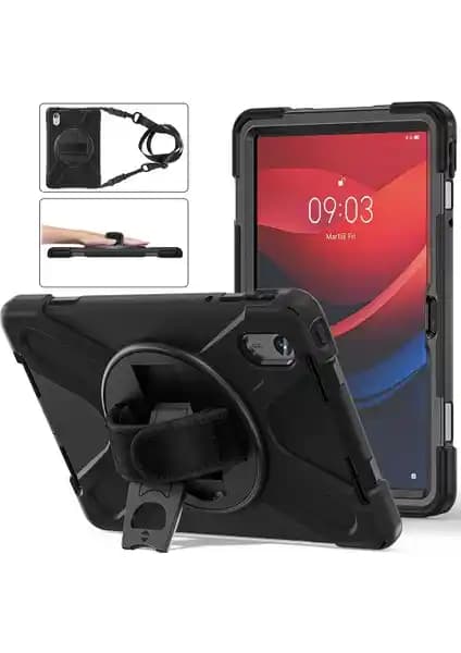 Lenovo Tab M9 için dayanıklı ve fonksiyonel zırhlı tank kılıfı koruma ve taşıma çözümü