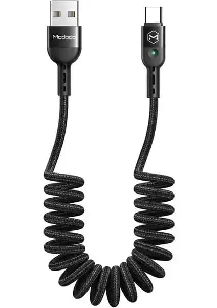 Mcdodo Ca-6420 Type-C Spiral Veri ve Şarj Kablosu Güç ve Şıklık Bir Arada