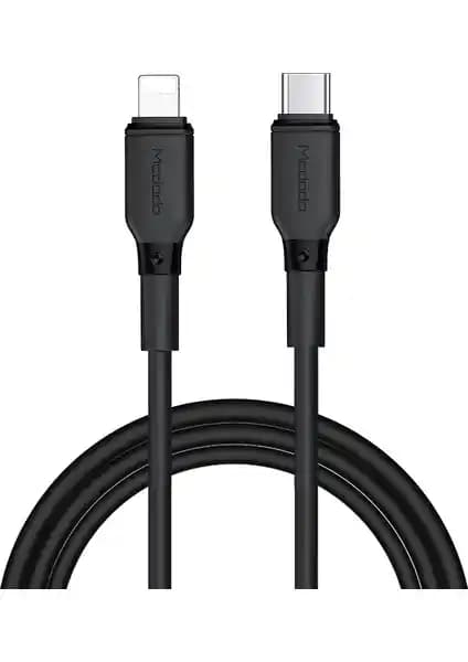 Mcdodo CA-7292 1.2m Siyah Type-C to Lightning Kablo Güç ve Hızın Mükemmel Buluşması