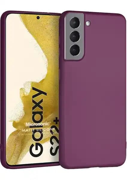 Microsonic Türkiye Üretimi Mor Renkli Silikon Kılıf Samsung Galaxy S22 Plus için