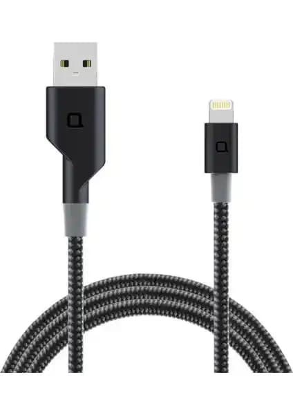 Nonda Zus Carbon Fiber Edition Apple Lightning ve iPad Uyumlu Dayanıklı Veri ve Şarj Kablosu