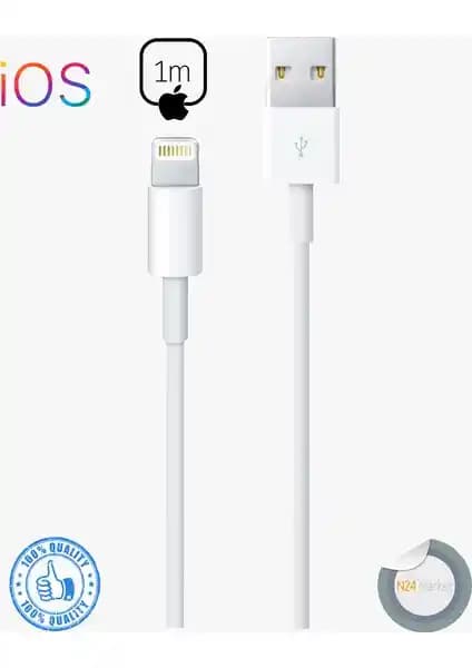 Paleon Lightning Şarj Kablosu 1 Metre Uyumlu ve Güvenilir Günlük Kullanım