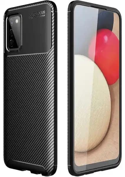 Prolysus Samsung Galaxy A03S için Şık ve Dayanıklı Karbon Fiber Desenli Silikon Kılıfı