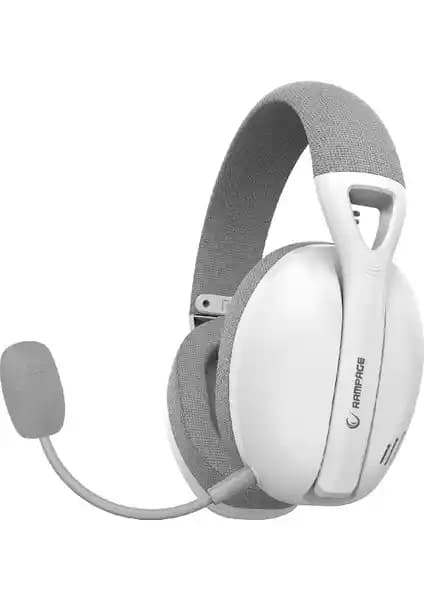 Rampage Crack Beyaz/Gri Kablosuz Gaming Kulaklığı ile Üst Düzey Oyun Deneyimi