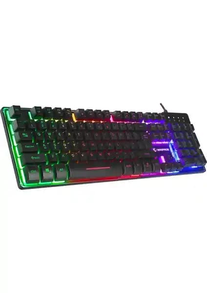 Rampage Titan K9 Siyah USB Gökkuşağı Renkli RGB Oyuncu Klavyesi İnceleme ve Özellikleri