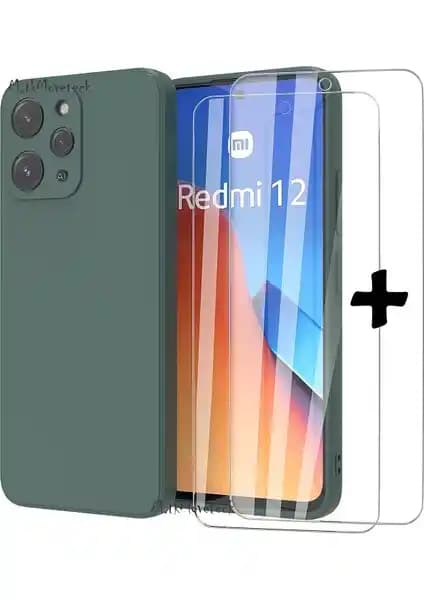 Redmi 12 için dayanıklı ve şık kılıf ile ekran koruyucu seti detayları