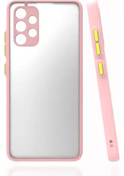 Samsung Galaxy A32 4G için Şık ve Dayanıklı Renkli Kenarlı Kılıf Çift Katmanlı Tasarım