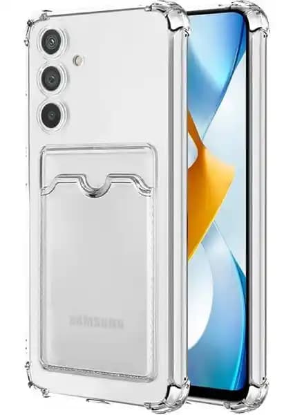 Samsung Galaxy A34 için Darbe Emici ve Kartlıklı Şeffaf Silikon Kılıf Özellikleri ve Avantajları