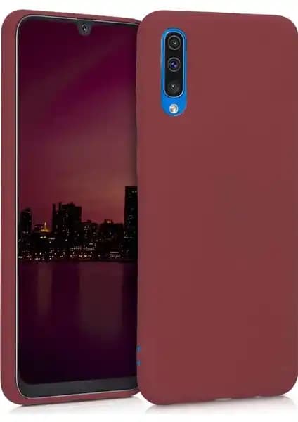 Samsung Galaxy A50s İçin Koyu Mor Silikon Kılıf Estetik ve Koruyucu Özelliklerle