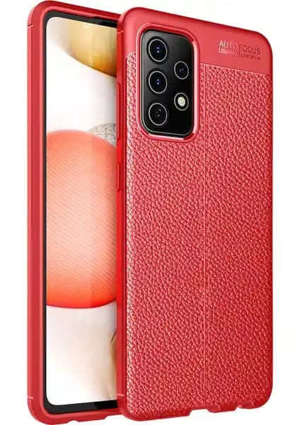 Samsung Galaxy A52 için Deri Desenli Silikon Kılıf Şıklık ve Koruma Bir Arada