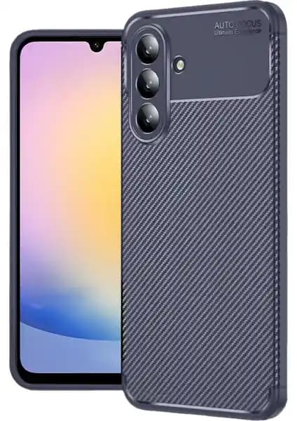 Samsung Galaxy S25 FE için Şık ve Koruyucu Wowacs Karbon Tasarımlı Silikon Kılıf