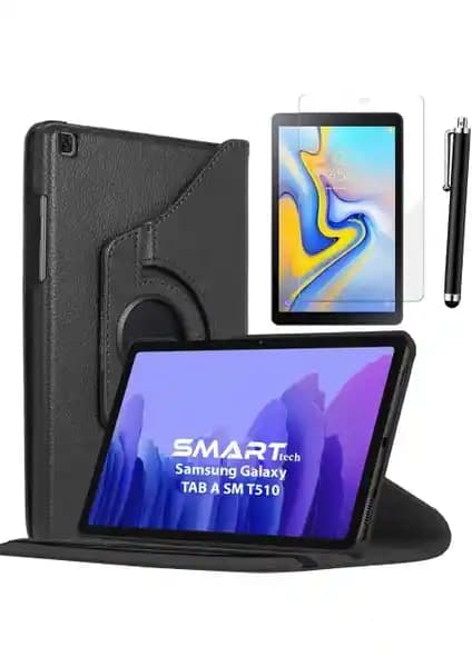 Samsung Galaxy Tab A SM T510 için şık ve fonksiyonel kılıf, ekran koruyucu ve kalem seti ile güçlendirilmiş kullanım deneyimi