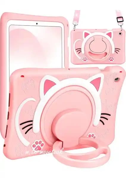 Samsung Galaxy Tab A11+Plus ve A9 Plus için Çocuklara Uygun Eğlenceli Koruyucu Kılıf