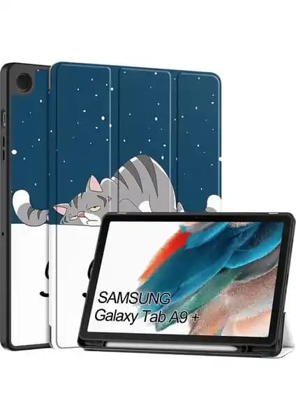 Samsung Galaxy Tab A9 Plus 2023 İçin Hafif ve Çok Fonksiyonlu Darbeye Dayanıklı Kılıf