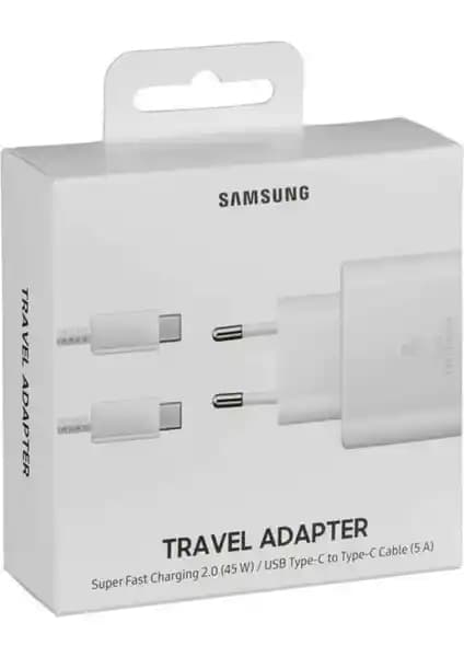 Samsung TA800 25W Hızlı Şarj Başlığı ve Type-C Kablo ile Pratik ve Güvenilir Şarj Deneyimi