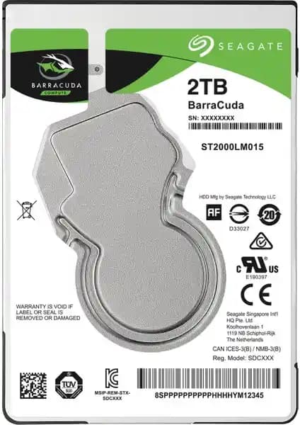 Seagate Barracuda 2TB 2.5 İnç Notebook Sabit Diski Yüksek Kapasiteli ve Güvenilir Performans