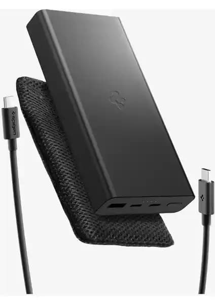 Spigen 20000 mAh Alüminyum Kasa Powerbank: Yüksek Kapasite ve Hızlı Şarj Özelliğiyle Mobil Güç Kaynağı