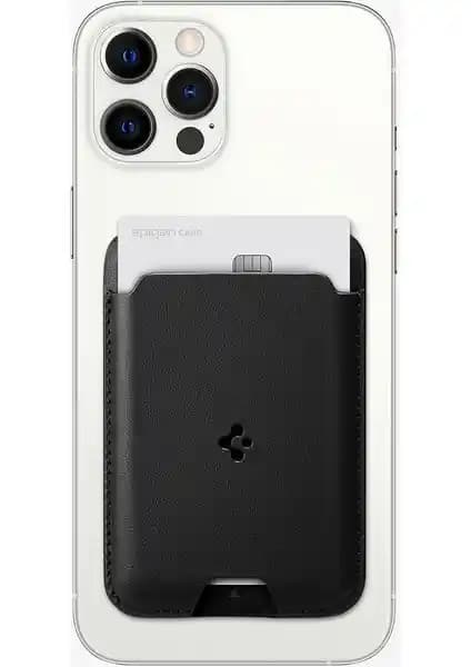 Spigen MagFit MagSafe Uyumlu Kartlı Cüzdan: Şık ve Dayanıklı Vegan Deri Tasarım