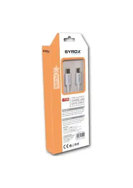 Syrox C94 3.0A Type-C Kablosu Hızlı Şarj ve Veri Aktarımı için Uygun Çözüm