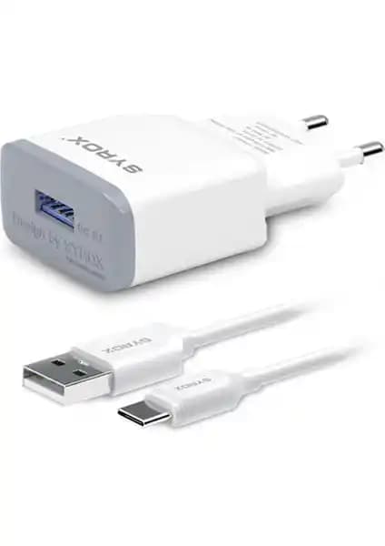 Syrox Type-C Hızlı Şarj Cihazı Seti 2A Güç ve Güvenlik Özellikleriyle Modern Kullanıcılar İçin