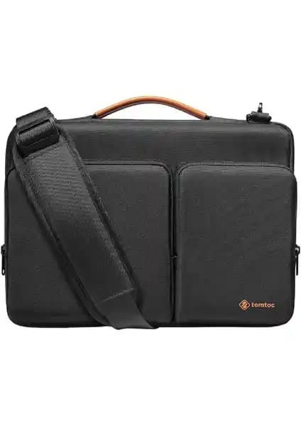 Tomtoc Defender A42 Siyah Laptop Çantası 13-14.4 inç için yüksek koruma ve şık tasarım