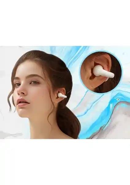 TopG Vox Q4 Ear Clip Beyaz Bluetooth Kulaklık: Şık Tasarım ve Yüksek Ses Kalitesi