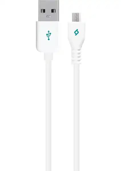 Ttec Beyaz Micro USB Kablosu 120 cm Hızlı Şarj ve Veri Aktarımı için Güvenilir Çözüm