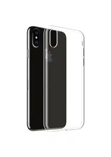 Wowacs Apple iPhone XS Max Uyumlu Şeffaf Silikon Kılıf Yüksek Koruma ve Estetik Sağlar