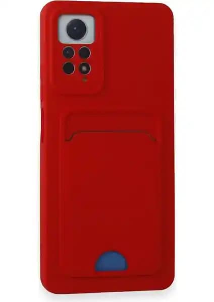 Wowacs Xiaomi Redmi Note 12 Pro 4G Uyumlu Silikon Kılıf Kartlıklı ve Koruyucu Tasarım