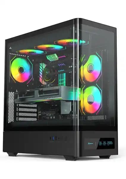 XGaming Ghost V938 6×120MM ARGB Fan ve ATX Oyun Kasası Yüksek Performans ve Estetik Sunar