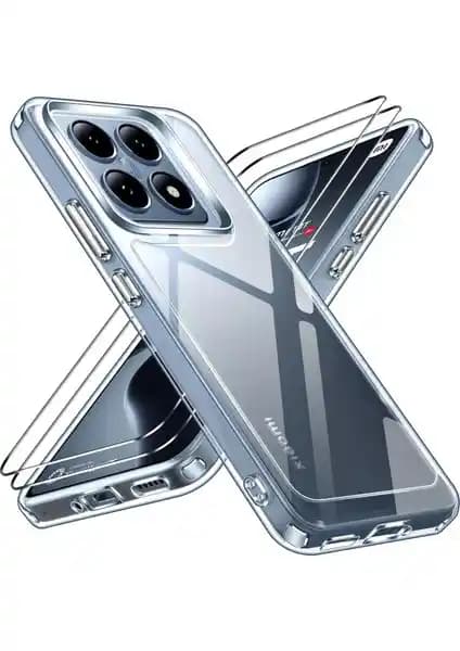 Xiaomi Mi 14T Pro için M.TK Moveteck Kılıf ve Ekran Koruyucu Seti Üstün Koruma Sağlar