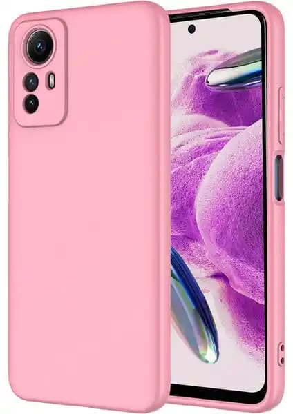 Xiaomi Redmi Note 12S için Şık ve Koruyucu Mara Lansman Kapak Pembe Renkli