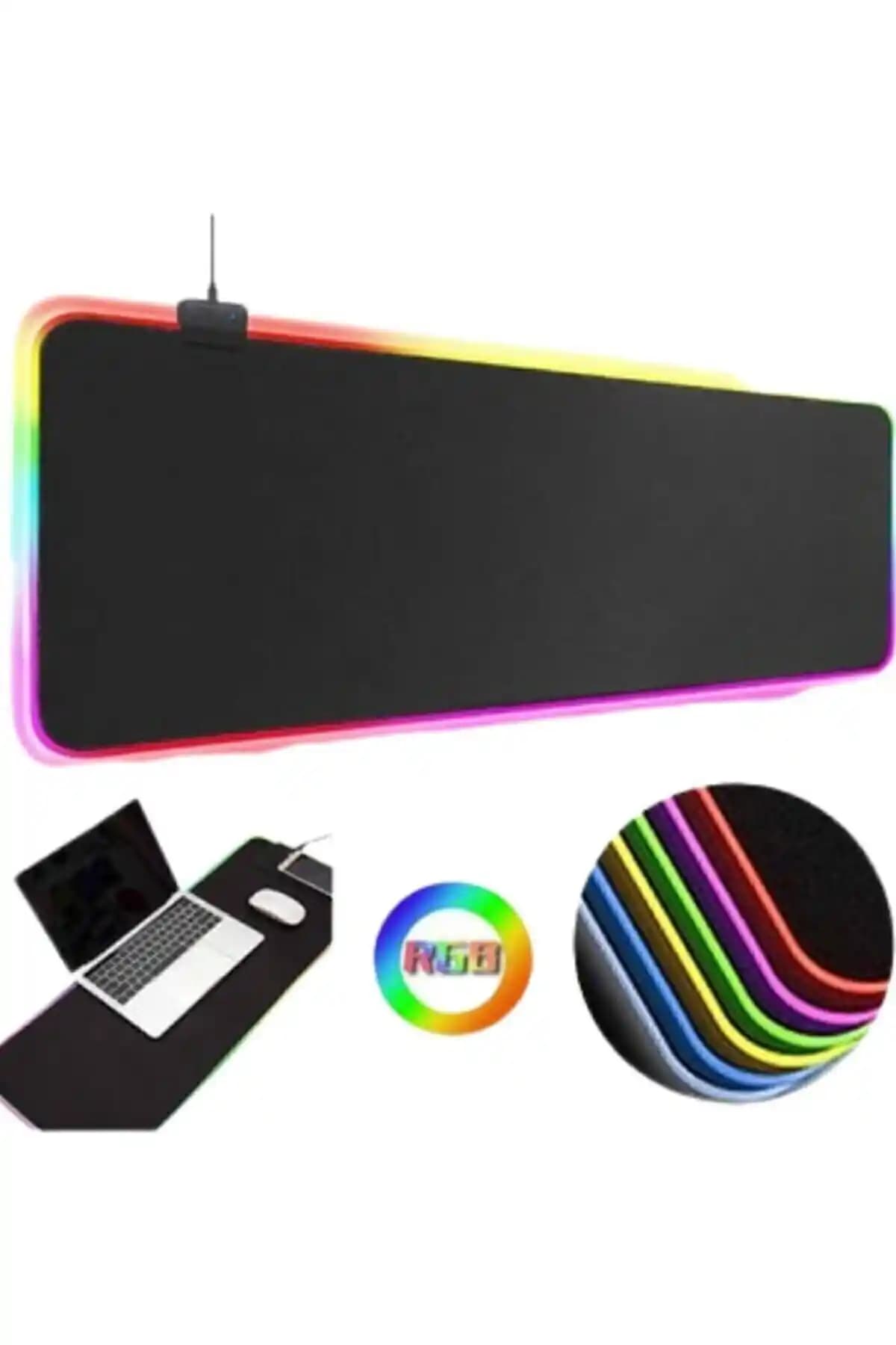 Antech RGB Düz Siyah 80x30 cm Gaming Mousepad: Yüksek Performans ve Şık Tasarım