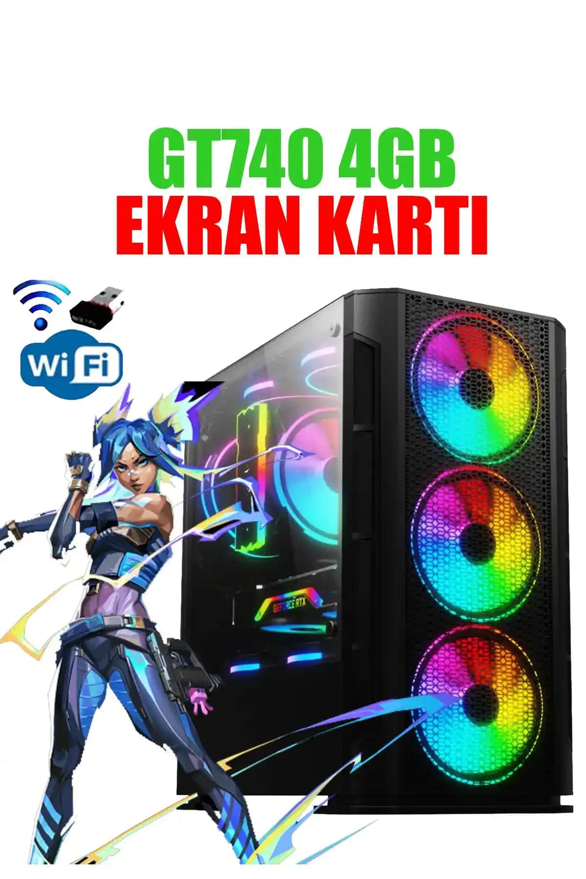 DMC 171x GTA 5 ve Çalışma İçin Yüksek Performanslı Masaüstü Bilgisayar