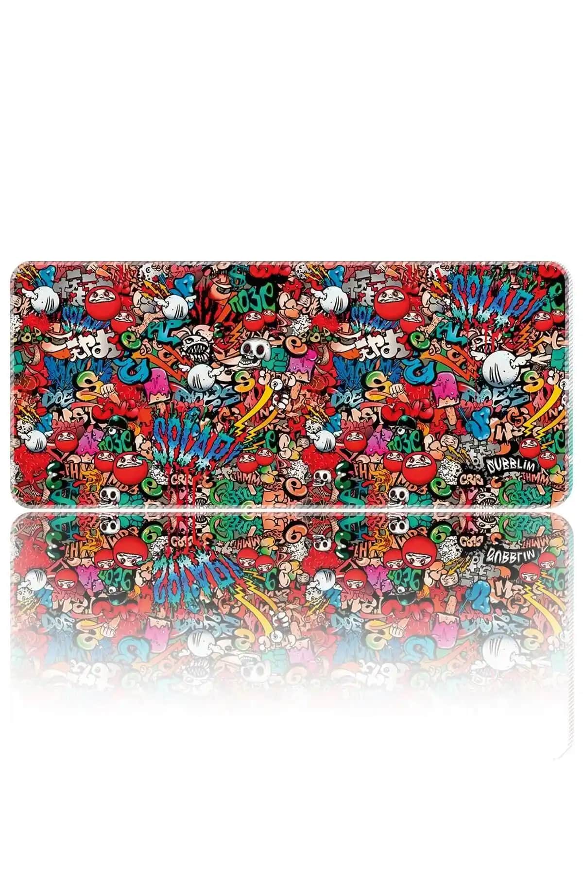 HELİXSUN Büyük Boy Gaming Mouse Pad 90x40 cm Grafitti Tasarımı ve Dayanıklılığıyla Öne Çıkıyor