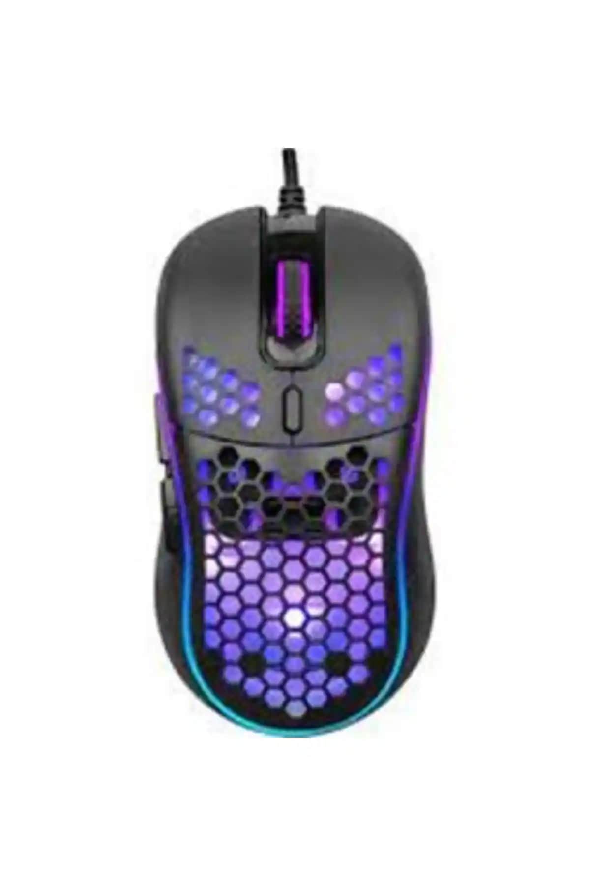 Hytech Hy-x6 3600dpi Siyah Gaming Mouse Yüksek Hassasiyet ve RGB Özellikleriyle