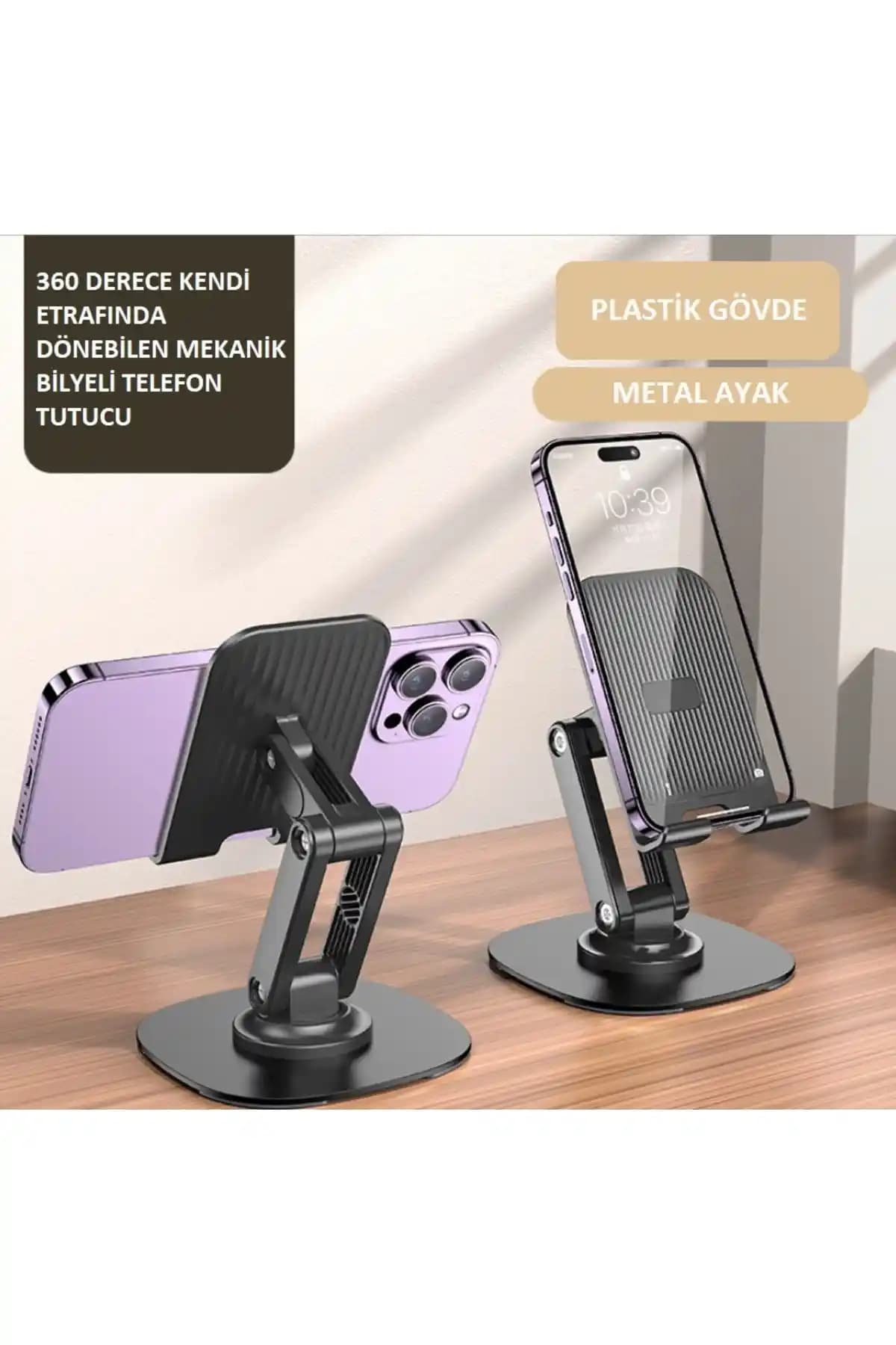 Letang Masa Üstü 360 Derece Dönebilen Mekanik Telefon Tutucu Özellikleri ve Kullanım Avantajları