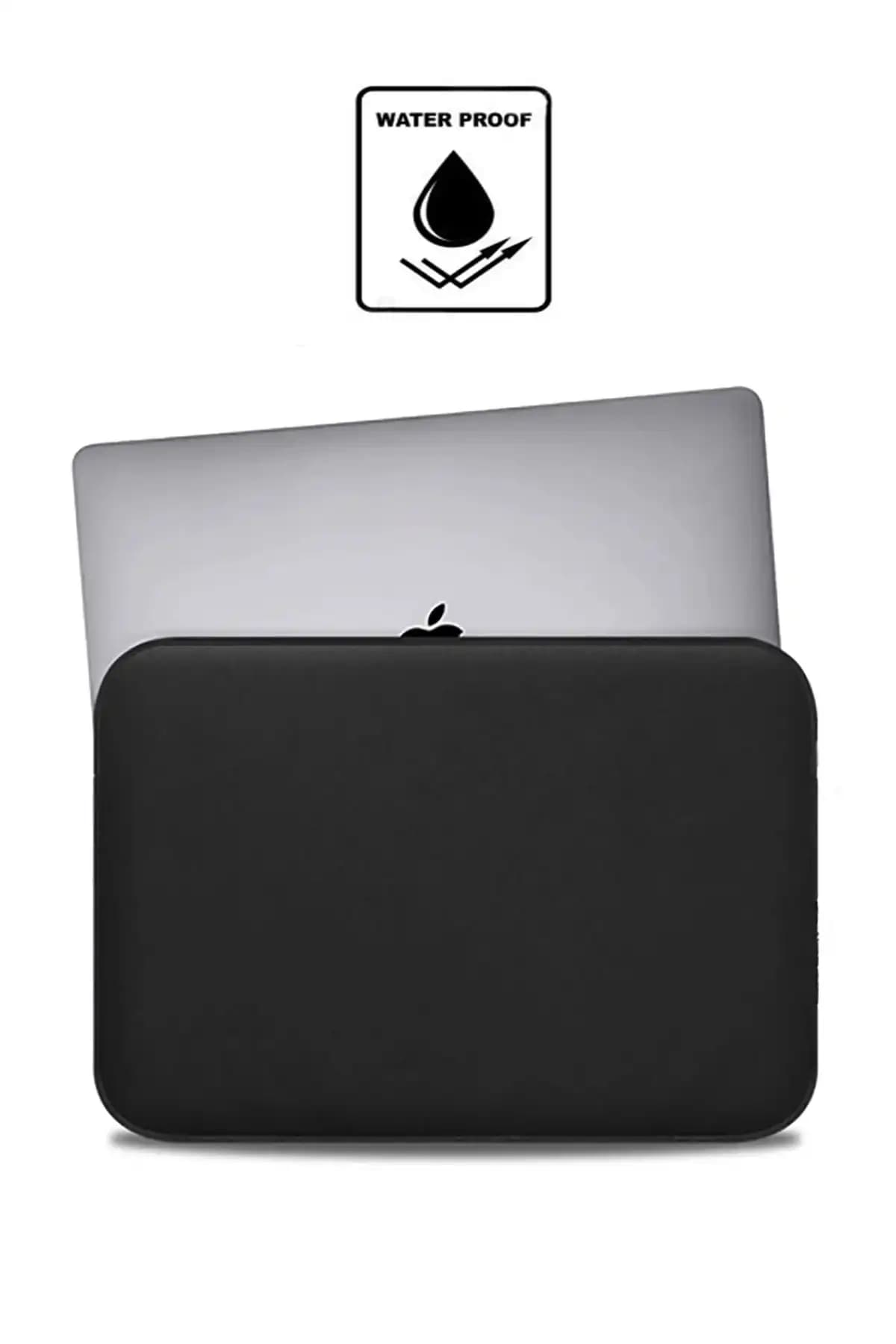 Luvenis Siyah Fermuarlı Laptop Kılıfı 13-16 inç dayanıklı ve şık tasarım