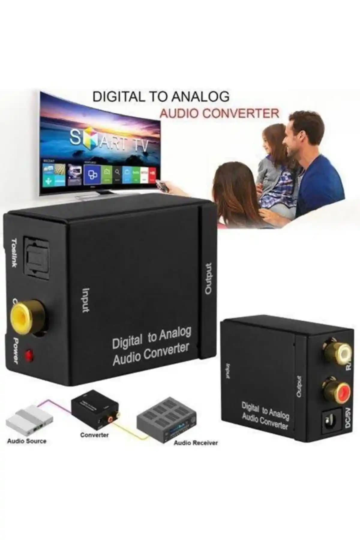 MAXGO 2136 Dijitalden Analog'a Optik Ses Dönüştürücü ile Yüksek Kaliteli Ses Çözümü