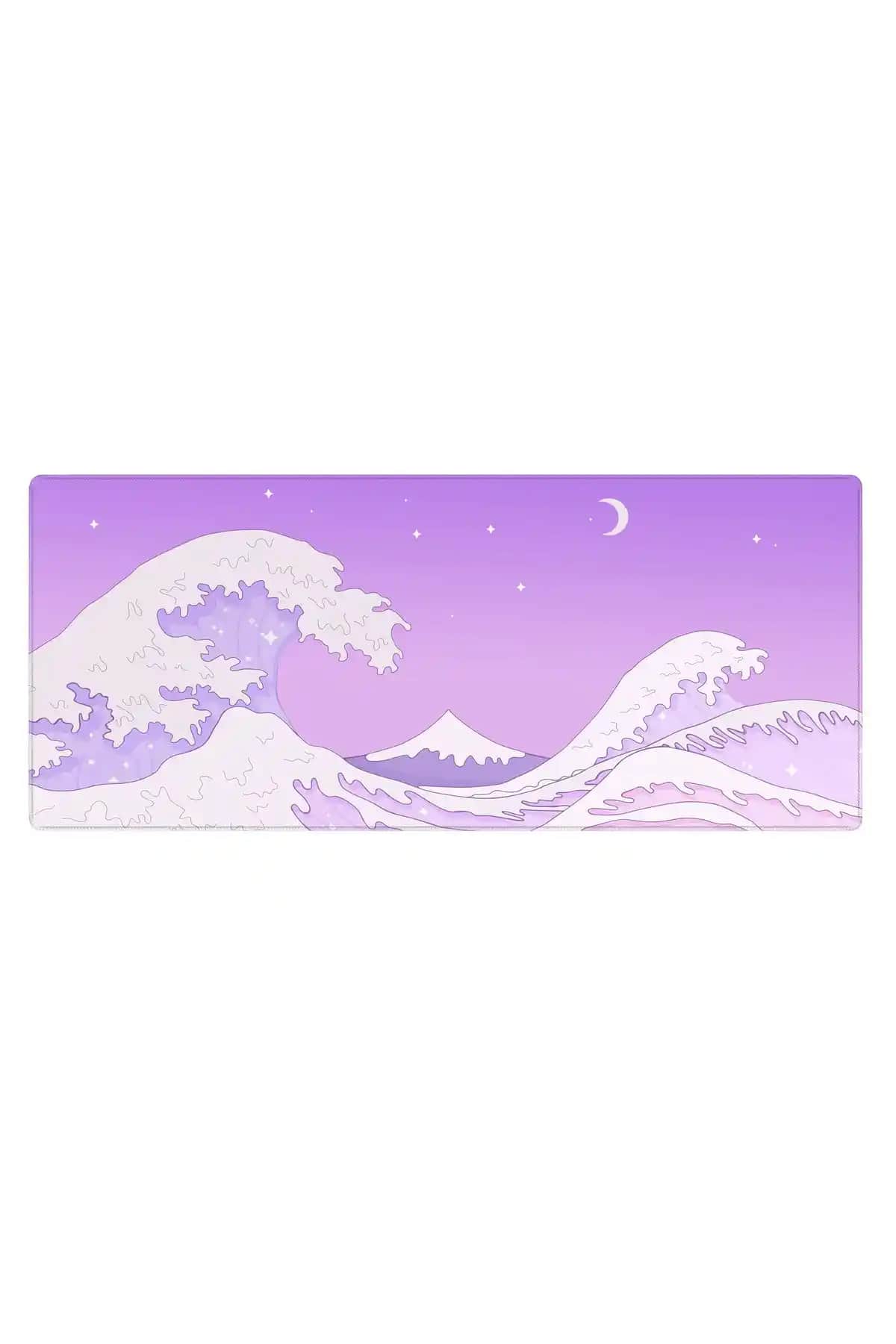 PORGE 70x30 XL Mor Gaming Mouse Pad Geniş ve Dayanıklı Oyun Aksesuarı