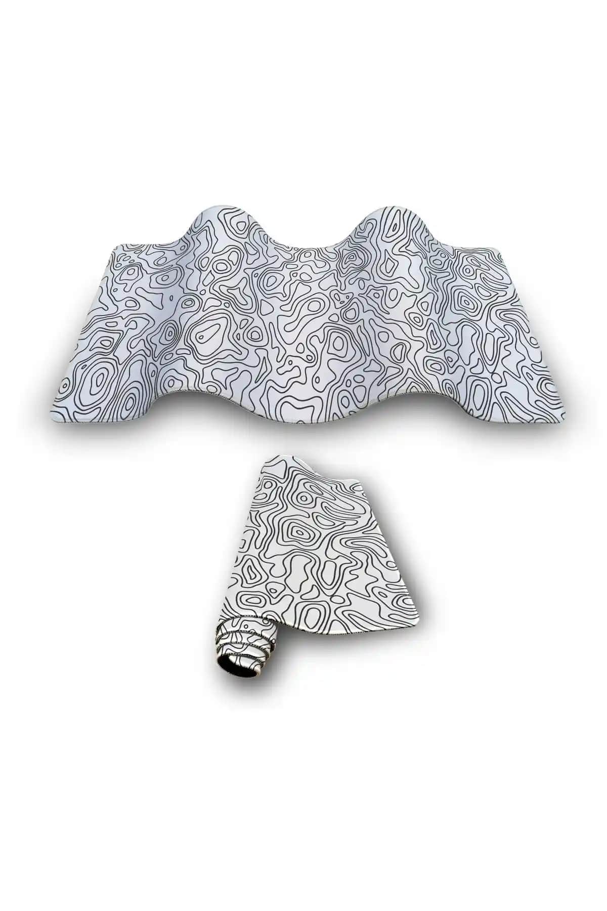 PORGE 90x40 Gaming Topo Beyaz Mouse Pad: Estetik ve Yüksek Performanslı Oyun Aksesuarı