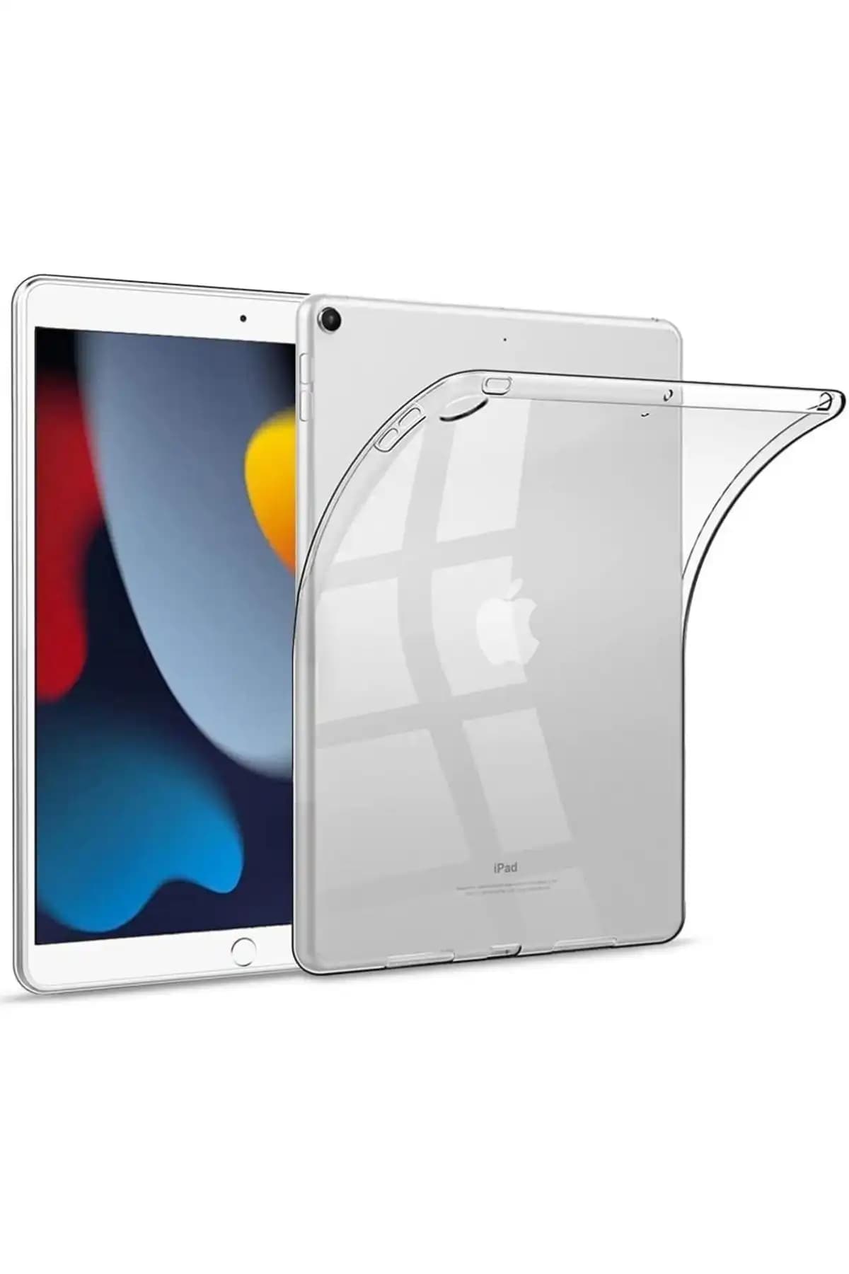 Apple iPad 8., 9. ve 10. Nesil Uyumlu Şeffaf Anti Shock Silikon Kılıfı