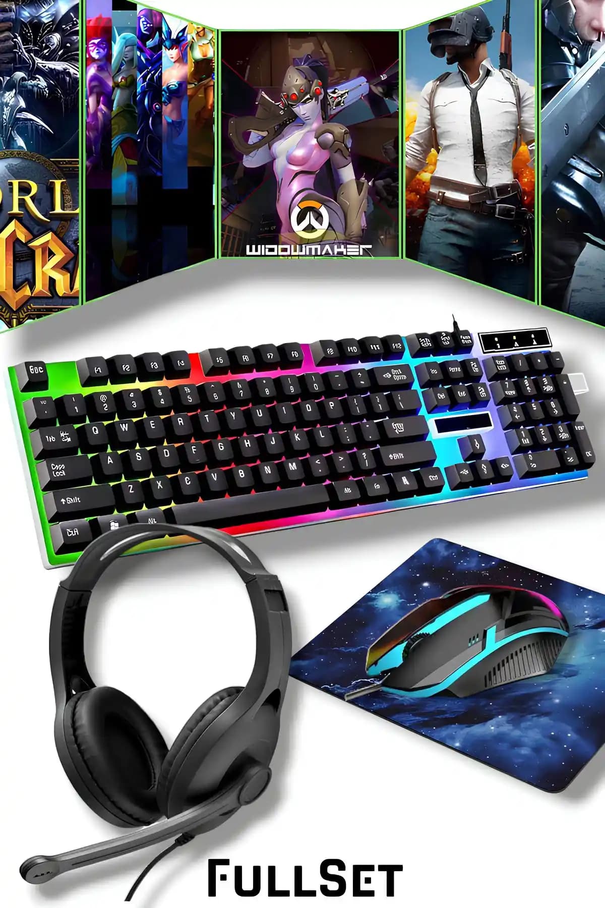 Bood RGB Klavye ve Polygold Işıklı Oyuncu Klavye ve Mouse Seti Karşılaştırması