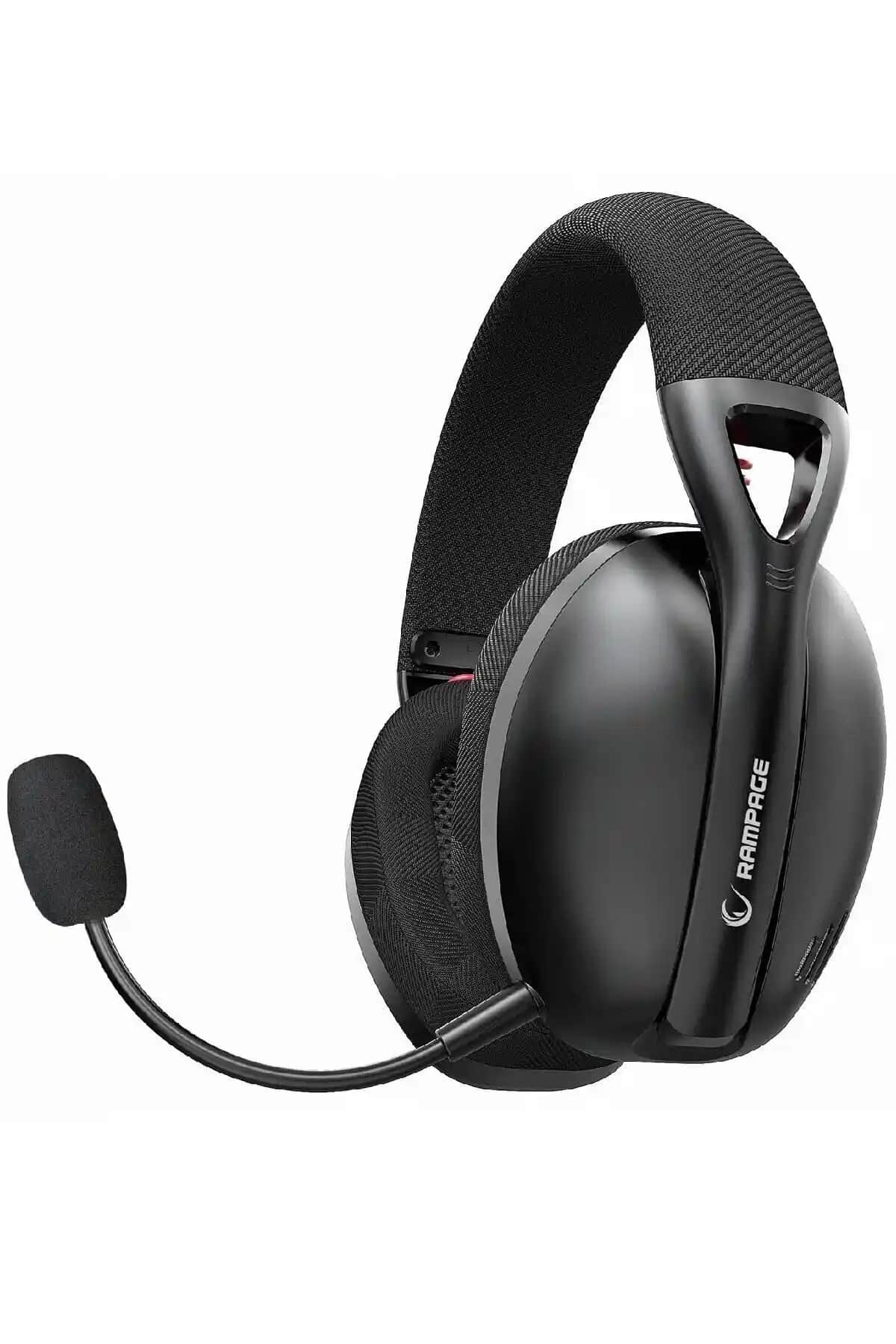 Rampage Crack Siyah Kablosuz Mikrofonlu Gaming Kulaklığı 7.1 Surround Ses Teknolojisiyle