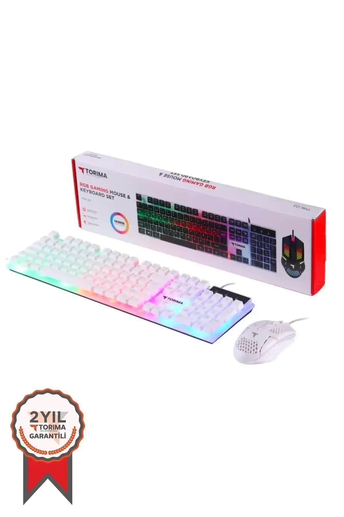 Torima TMK-03 Beyaz Gaming RGB Kablolu Klavye ve Mouse Seti Özellikleri ve Kullanıcı Yorumları